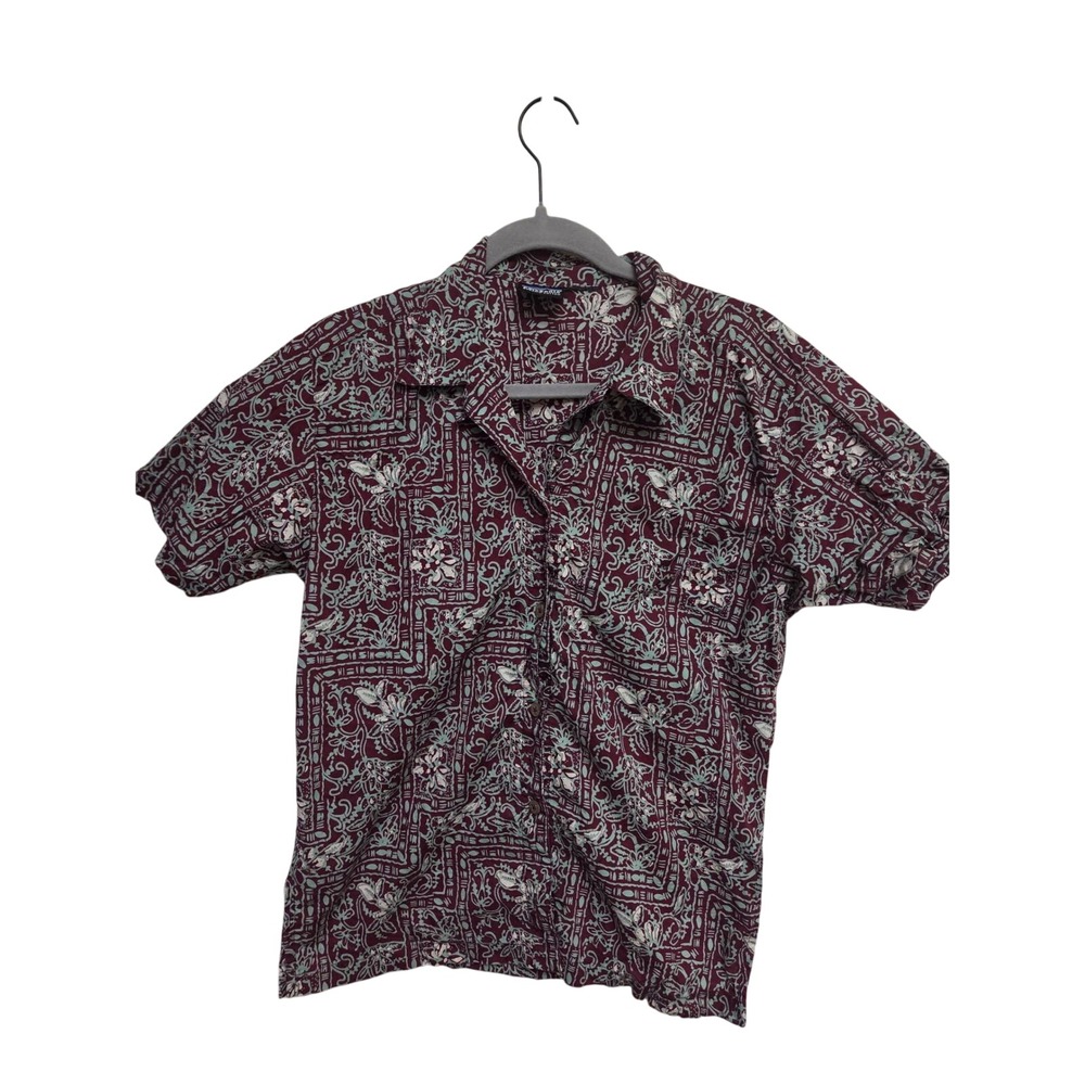 Patagonia Organic Cotton Button Up Short Sleeve‎ Patterned Shirt